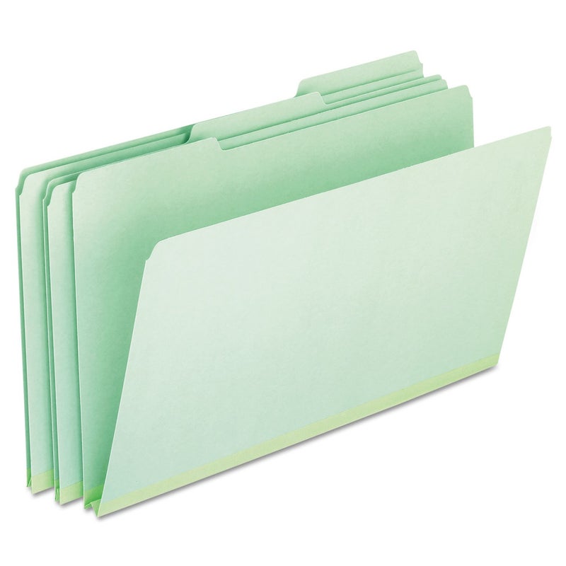 Pendaflex 17171 Pressboard Expanding File Folders, 1/3 Cut Top Tab, Legal, Green (Box of 25) - Image 1
